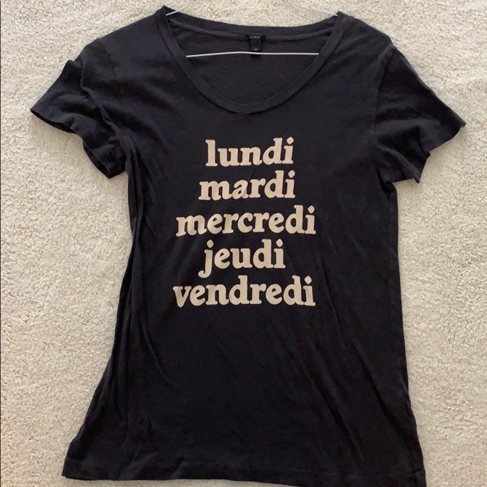 j crew french weekdays t shirt